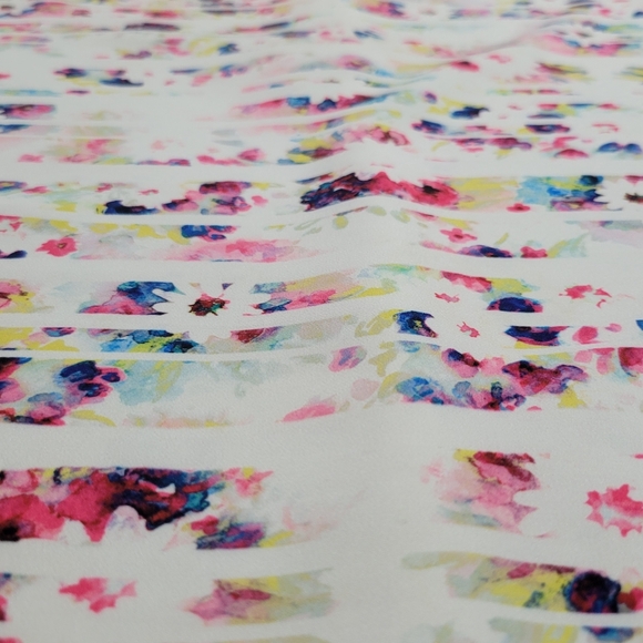 Shoshanna Abstract Floral Stiped Sleeveless Shift Dress Size 6 Anthropologie - Picture 7 of 16